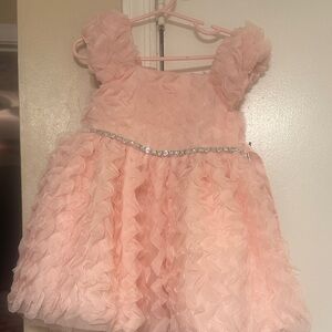 Biscotti Blush Ruffled Formal Dress